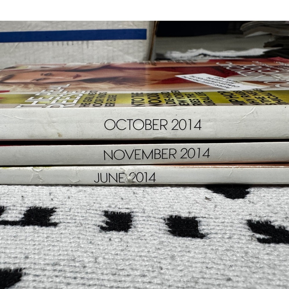 Vogue Magazine 2014 Lot of 3 June October November Charlize Theron Reese Natalia - Picture 4 of 4